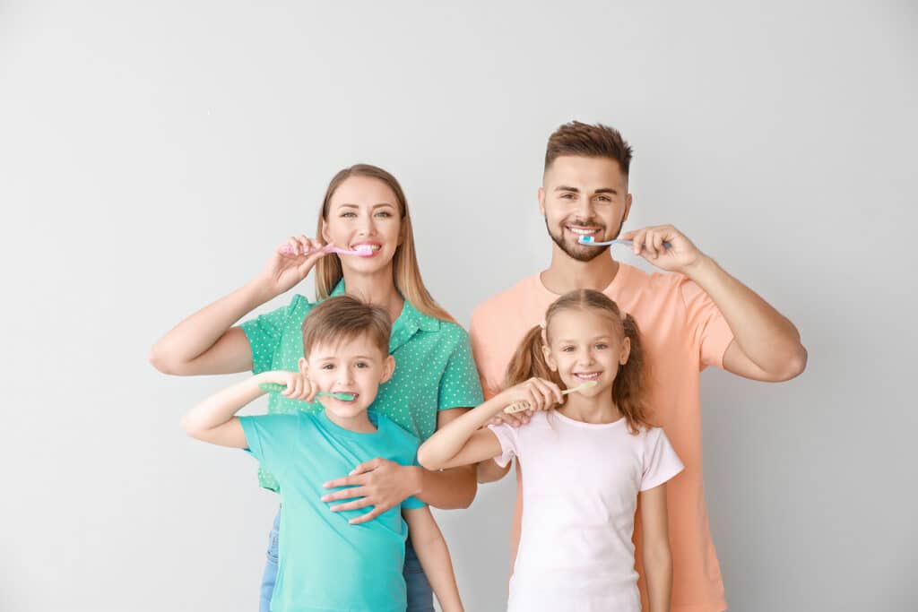 family brushing